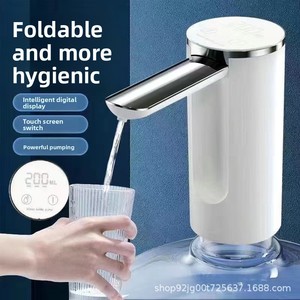 Portable FoldablRechargeable Foldable Water Dispenser, Touch Control Digital Display Electric Water Pump for Home Bottled Watere - Product Image 1