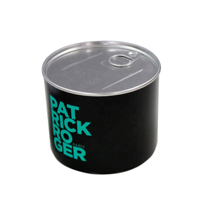 Bán buôn cấp thực phẩm tùy chỉnh in sang trọng trà tins bao bì kín cà phê container rỗng kim loại hình tròn <span class=keywords><strong>tin</strong></span> có thể - Product Image 4