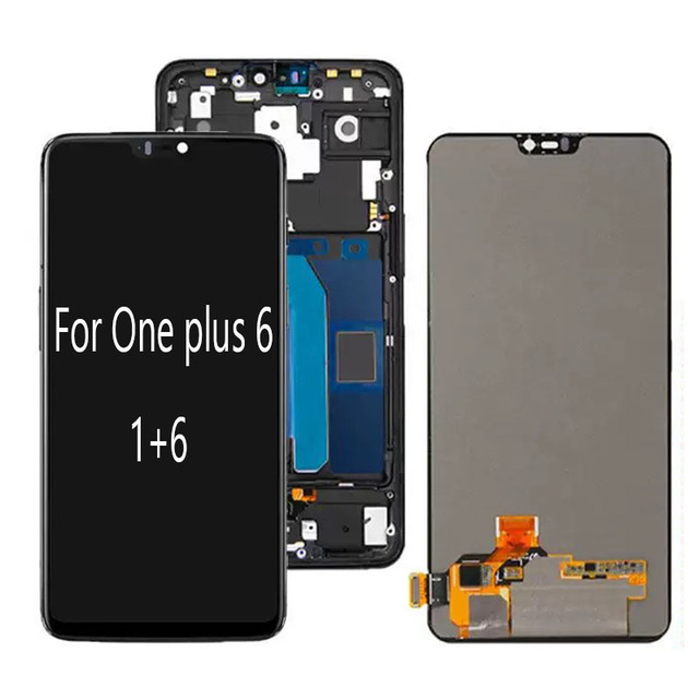 Replacement Display OLED Screen Display Mobile Phone Screen for One Plus 6 1+6 Screen Accessories Digitizer Assembly Supports fingerprint recognition