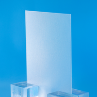 Diffuseur micro prismatique de polystyrène de feuille de diffuseur transparent de PS de vente chaude pour la lumière LED
