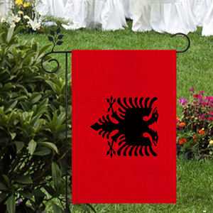 Bandera de jardín de Albania Material de lino de alta calidad para exteriores 12*18 en varios estilos para elegir - Product Image 5