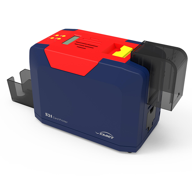 Seaory S21 Desktop Single-sided PVC ID Card Printer Dye Sublimation Direct-to-card Printer for Cr80 Plastic IC Card Printing