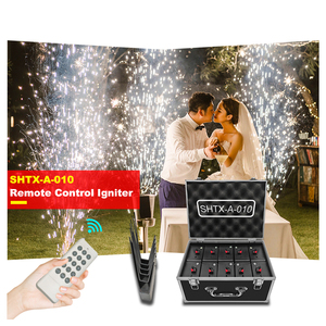 نظام إطلاق الألعاب النارية SHTX الأكثر مبيعًا بـ 10 طلقات مع تحكم عن بعد وقاعدة نافورة لهب باردة مناسب لحفلات الزفاف والمسارح - Product Image 2