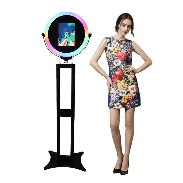 Digital 2023 hot sales iPad photo booth stand drop shipping portable kiosk ipad photo booth For events party and business