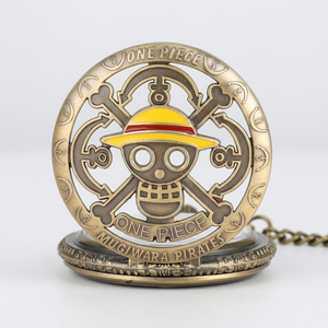 Reloj de Bolsillo de Cuarzo con Diseño Retro de Anime Monkey D. Luffy Straw Hat Crew, 4 Diseños, para Estudiantes como Regalo Promocional - Product Image 5