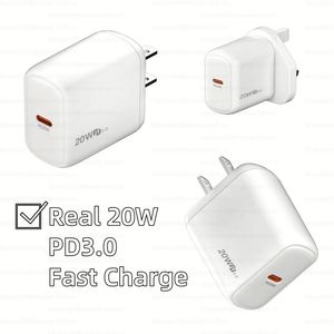 38W OEM ODM 2025 Top Selling USB C USB Wall Charger 2-Port 30W PD Fast Charger Adapter With EU and US <b>Sockets</b> Output Voltage 20V - Product Image 4