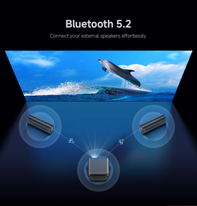 <span class=keywords><strong>Nouveau</strong></span> Design Vente en Gros L018 3D 1080P 320ANSI 4K Android BT 4K Auto Keystone Focus Air Mouse Projecteur Extérieur Portable - Product Image 2