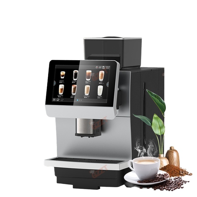 10 Inch Touch Screen Coffee Machine Bean to Cup Coffee Shop Automatic Machine Coffee Maker With Milk Foam System for Office