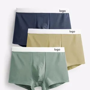 Offre Spéciale haute qualité sous-vêtements pour hommes coton Shorts respirant solide nouveau Design serré Sexy hommes slips boxeurs