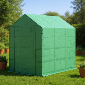 Mini Walk In Garden Greenhouse <b>6x4</b> Ft PVC Metal <b>Frame</b> Outdoor Storage Shed For Garden Use - Product Image 2