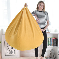 Prix de gros Housse de pouf fauteuil géant Lazy Bean Bag, durable, taille et couleur personnalisables, pour salon intérieur