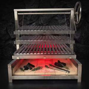 <span class=keywords><strong>Parrilla</strong></span> Argentina <span class=keywords><strong>de</strong></span> Acero Inoxidable Personalizada para Barbacoa al Aire Libre con Rejillas <span class=keywords><strong>de</strong></span> Doble Capa - Product Image 3