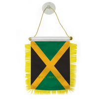 Drapeau national d'Haïti, mini-drapeau en polyester 15*10 cm, décoration nationale pour les événements sportifs scolaires, les festivals patriotiques