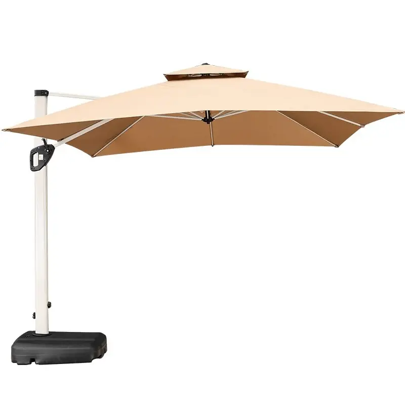 Payung 10 kaki penopang teras gantung payung engkol, dasar untuk peneduh mudah di pasar luar ruangan Anda/