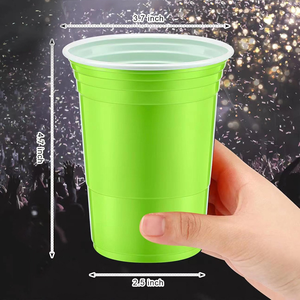 Tazza usa e getta di plastica tazza di plastica rossa blu tazza di plastica rosa tazze di birra <span class=keywords><strong>Pong</strong></span> - Product Image 2