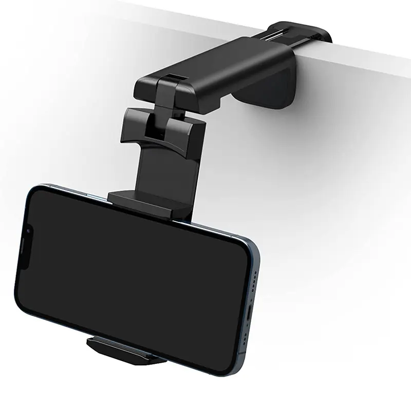 Universal Foldable Airplane in Flight Cell Phone Media Holder Mount 360 Degree Desk Mobile Phone Holder For Travel Table Tray