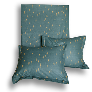 Parure de <span class=keywords><strong>lit</strong></span> en coton doux <span class=keywords><strong>imprimé</strong></span> <span class=keywords><strong>jungle</strong></span> vert foncé avec motif palmier, linge de <span class=keywords><strong>lit</strong></span> respirant pour la maison et l'hôtel - Product Image 5