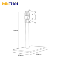 Usine inclinable réglable à 100x100mm VESA taille 75 support de bureau moniteur Pc moniteur support