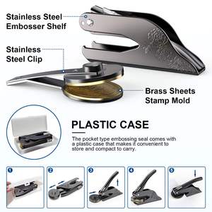 Logotipo personalizado, <span class=keywords><strong>sello</strong></span> de libro de cuero personalizado, <span class=keywords><strong>sello</strong></span> en relieve con logotipo - Product Image 4