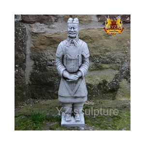 Statue de guerrier en résine de taille réelle en fibre de verre à prix de gros moins cher, vente de statues de guerriers de Xi'an en <span class=keywords><strong>terre</strong></span> <span class=keywords><strong>cuite</strong></span> 1:1, statue de jardin - Product Image 4