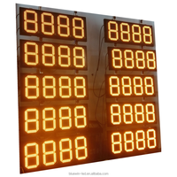 Bluewin-LED Arabie Saoudite 12 Pouces Ambre 4 Chiffres Haute Luminosité Télécommande 8.888 LED Gaz Essence Carburant Prix Affichage