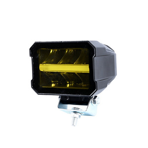 <b>LED</b> <b>Work</b> <b>Light</b> 12V DC Yellow Lens Plastic Body Off-Road Lighting Motorcycle Auxiliary Lamp - Product Image 1