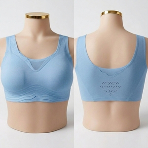<span class=keywords><strong>Sujetador</strong></span> inalámbrico con espalda hueca y fina, ideal para tallas grandes |   Comodidad durante todo el día para deportes y descanso |   Nylon y Spandex Transpirables |   <span class=keywords><strong>Copas</strong></span> con Contorno | - Product Image 6