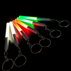 Quà tặng khuyến mãi Acrylic LED lightsaber Keychain đầy màu sắc LED <span class=keywords><strong>Flashing</strong></span> Stick Móc chìa khóa - Product Image 3
