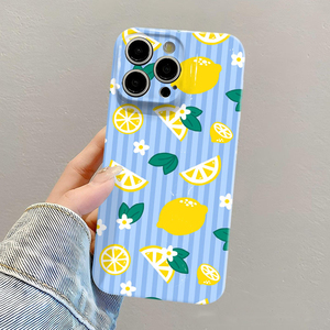 <span class=keywords><strong>Coque</strong></span> de téléphone rigide en PC avec motif fleur de <span class=keywords><strong>citron</strong></span> et impression photo pour <span class=keywords><strong>iPhone</strong></span> 8 X Xr Xs <span class=keywords><strong>11</strong></span> 12 13 14 15 16 17 Pro Max - Product Image 3