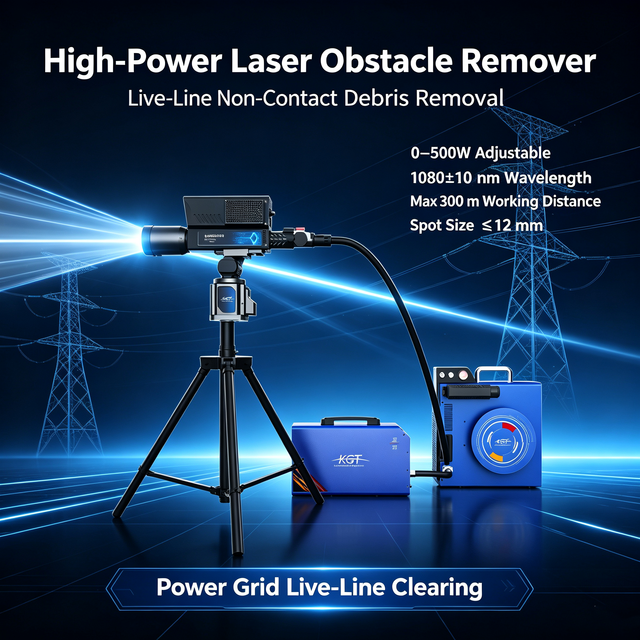 Industrial High-Power Remote Laser Obstacle Remover Non-Contact Debris Clearing Machine IP67 Protection 500W Output for High