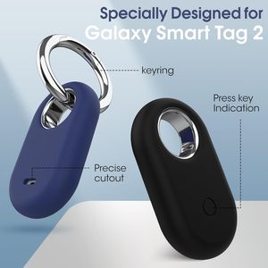 Étui de protection souple en silicone anti-perte porte-clés rond pour Samsung <span class=keywords><strong>Galaxy</strong></span> <span class=keywords><strong>SmartTag</strong></span> 2 Tracker - Product Image 2