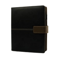 Reliure professionnelle en cuir PU de qualité supérieure - Carnet à feuilles mobiles A4 A5 pour le bureau et les voyages d'affaires