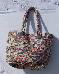 Sac bohème Banjara de style indien, sac vintage Hobo, sac ethnique brodé à la main avec des fleurs, deux sangles, sac léger - Product Image 1