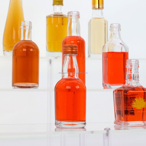 Bouteille en verre miniature pour liqueur, jus, tequila ou <span class=keywords><strong>vodka</strong></span>, avec bouchon en aluminium en spirale personnalisé, 100 ml - Product Image 4