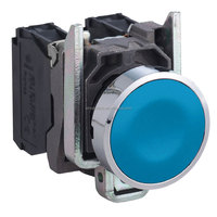 Schnei der Control Serie XB4BA Botón de cabeza plana de metal Negro Verde Amarillo Rojo Azul 1NO 2NC diámetro 22mm XB4BA21/31/42/51/61