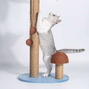 Luxury Modern Large Cat Scratching House Cute Wood Cat Tree Tower with Sisal Paper Components Modern Cat Toy in Carton <b>Packaging</b> - Product Image 5