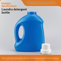 Vente en gros de seaux en plastique HDPE de 1L à 5L pour lessive et adoucissants, avec couvercles, pour les soins personnels et les produits chimiques quotidiens