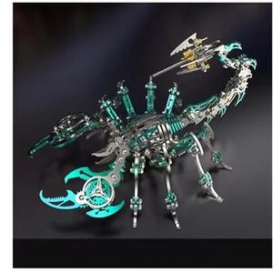 Modèle <span class=keywords><strong>mécanique</strong></span> authentique Scorpion Démon à assembler en <span class=keywords><strong>métal</strong></span>, <span class=keywords><strong>puzzle</strong></span> <span class=keywords><strong>3D</strong></span> éducatif, jouet DIY, 454 pièces, décoration statique, cadeau - Product Image 6