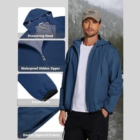 Veste softshell unisexe personnalisée, style streetwear, imperméable, respirante, séchage rapide, coupe-vent en PU, fermeture éclair