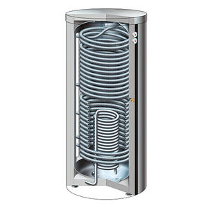 SUS304 내부 탱크 내장형 열교환기 코일 500L 위생 온수 저장 공간 난방 탱크 보일러 - Product Image 1