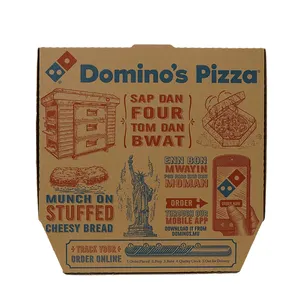 ピザボックス卸売環境にやさしいボックスパッケージ食品グレードのピザボックス