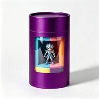 Cilindro de Cartón Redondo con Ventana Transparente para Figuras de Anime Premium con Logotipo Personalizado