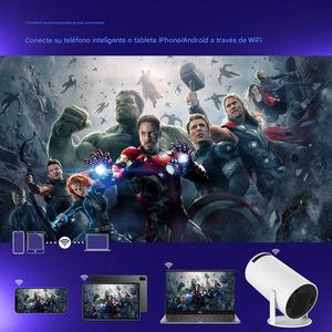 โปรเจคเตอร์พกพา Android 11 ขนาดเล็ก รองรับ 4K จอ LCD แสดงผลแบบ Dual Wi-Fi 6 สำหรับโฮมเธียเตอร์และฉายภาพกลางแจ้ง - Product Image 4