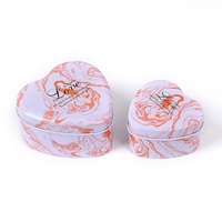 Boîte Cadeau Souvenir en Métal en Forme de Cœur pour Bonbons de Mariage, Élastiques à Cheveux, Écologique, Jetable, Artisanale, Design Dessin Animé, Bougie