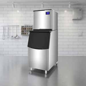 Macchina per il Ghiaccio Commerciale <span class=keywords><strong>BLG</strong></span> Certificata CE, in Acciaio Inox, Efficienza Energetica A++, No-Frost, 250kg, Cubetti Automatici - Product Image 3
