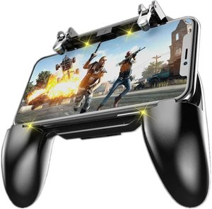 Kontroler Game ponsel, Kontroler Game ponsel PUBG Mobile L1R1 Trigger <span class=keywords><strong>Joystick</strong></span> Gamepad untuk 4-6.5 "IOS ponsel <span class=keywords><strong>Android</strong></span> W10 - Product Image 2