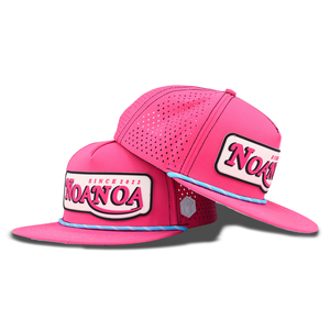 Tcap China 5 Panel <b>Flat</b> Brim Cap Waterproof Laser Cut Hole Perforated Snapback <b>Hat</b> - Product Image 6