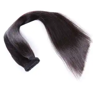 כפול נמשך שיער טבעי הארכת קליפ בקוקו סופר נמשך באיכות שיער קוקו הארכת
