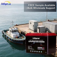 Batterie LiFePO4 rechargeable 12V 120AH Grade A 6000+ cycles, cycle profond, marine, RS485, BMS intelligent, borne M8, CE RoHS IP67, OEM ODM