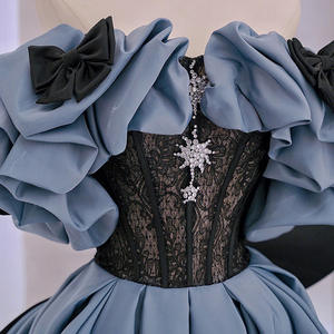 Elegante Quinceanera-Kleider mit Schleife, schulterfrei, Cut-Out-Abendkleider, Prinzessinnenkleider, Vestido für den Abschlussball, Übergröße, individuell anpassbar - Product Image 2